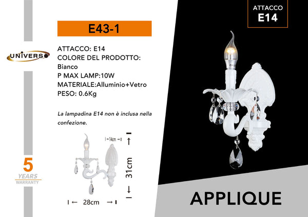 Applique Da Muro Universo – E43-1