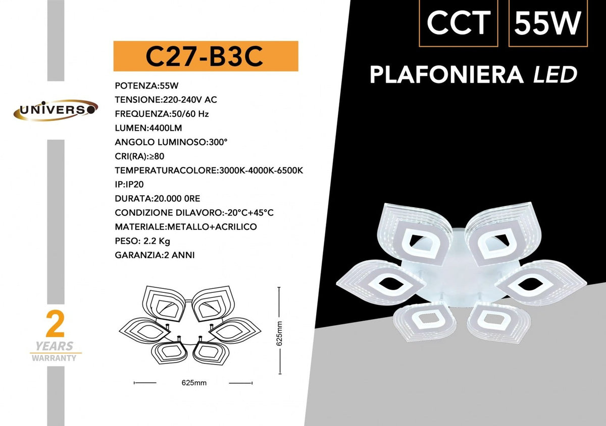 Lampada Da Soffitto Universo – C27-B3C