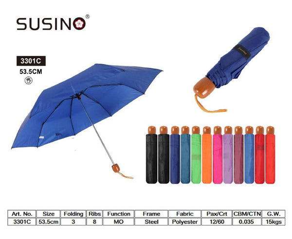 Ombrello pieghevole manuale Susino3301C, assortito