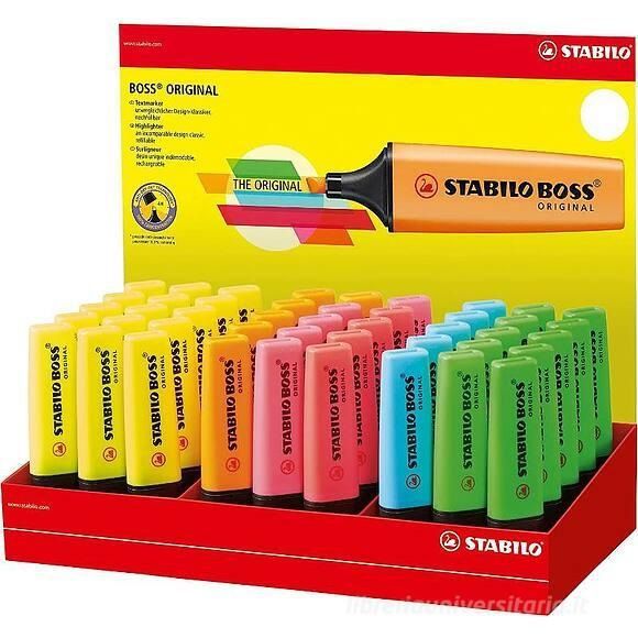 Stabilo, evidenziatore assortito da espositore 7045/1