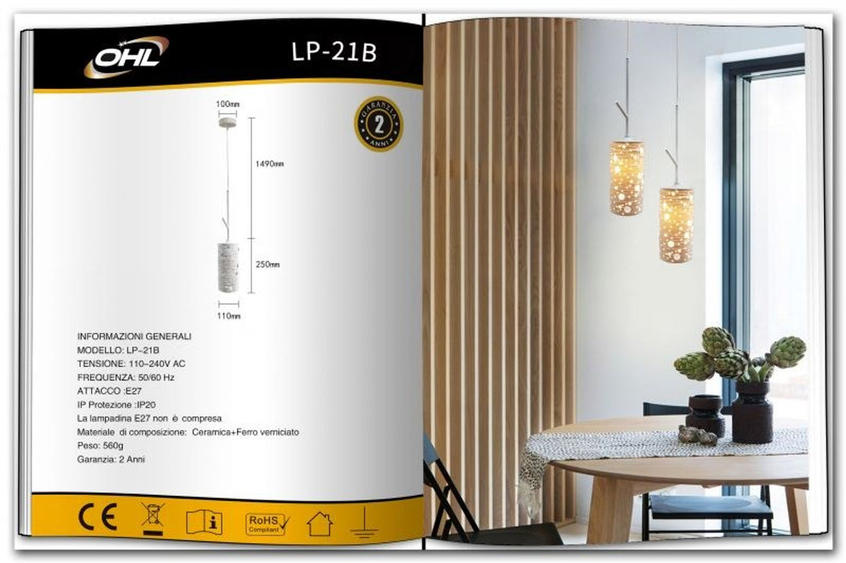 Lampadario Da Soffitto Universo – LP-21B