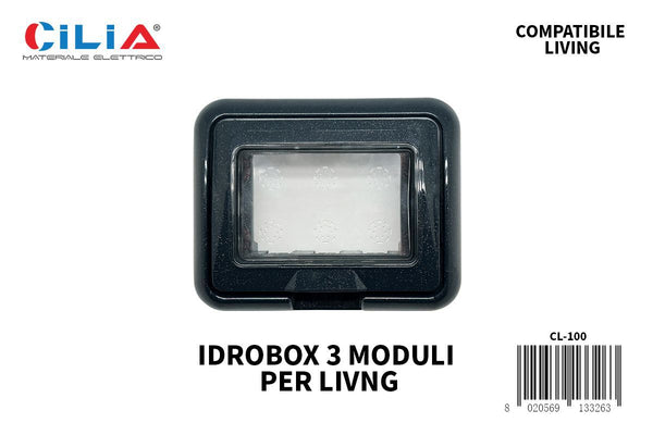 Scatola portafrutti IDROBOX CL-100, 3 moduli