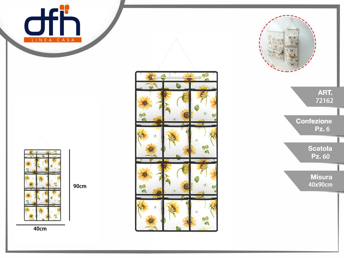 ORGANIZER A SOSPENSIONE 40 × 90 cm 12 RIPIANI