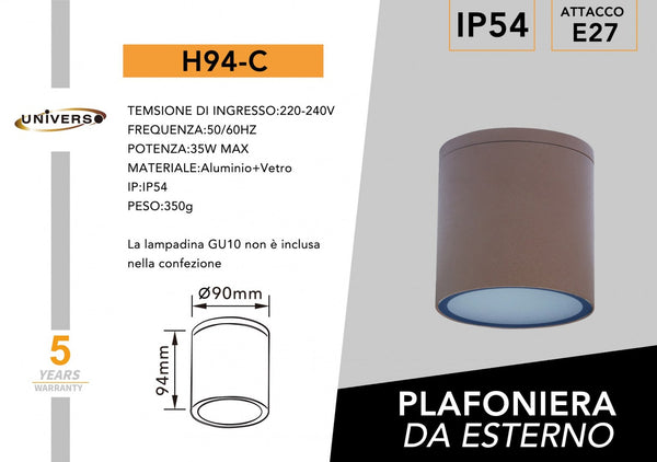Faretto da soffitto – H94-C