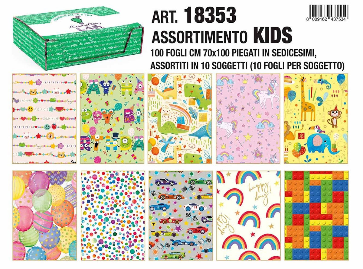 Carta regalo Kids, 100 fogli