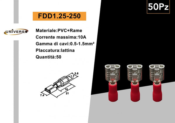 Morsetti e connettori elettrici – FDD1.25-250