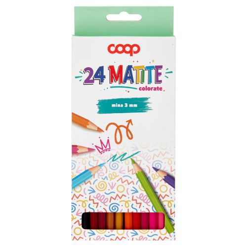 Matite colorate, set da 24 colori