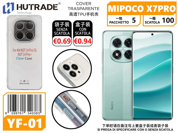COVER TRASPARENTE MI POCO X7 PRO