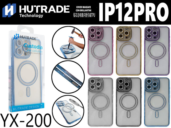 YX-200 COVER BRILLANTINATA CON MAGSAFE IP12 PRO