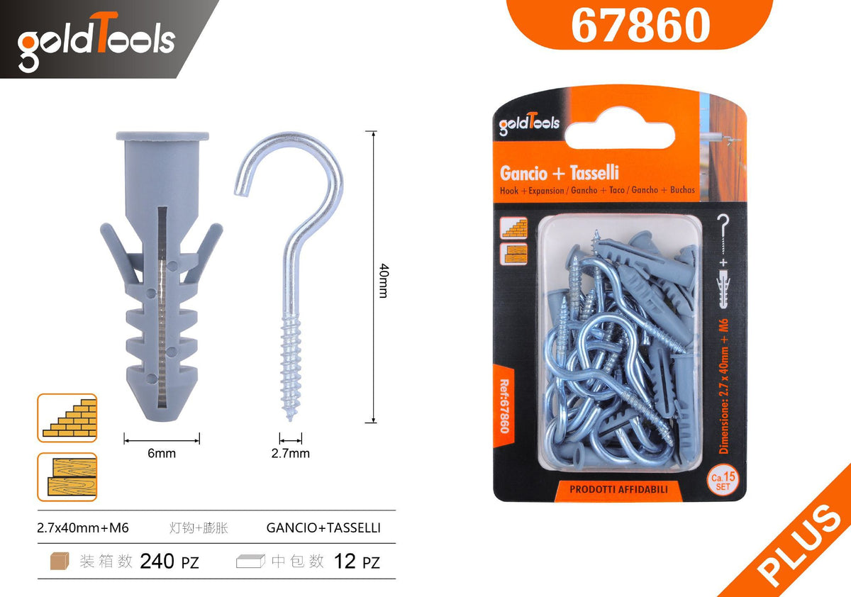 Ganci a vite e occhioli – art. 67860