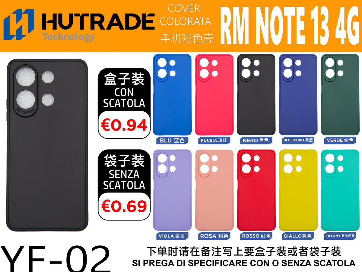 COVER COLORATA TPU REDMI NOTE 13 4G – YF02 006840