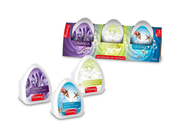 Deodoranti per ambiente — confezione 3 pezzi, 180 g