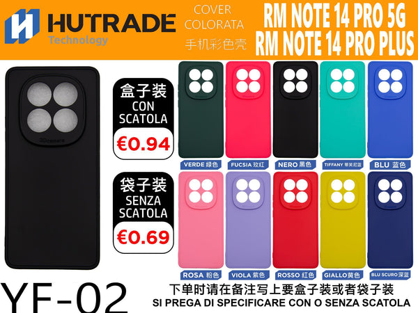 COVER COLORATA TPU NOTE 14PRO/PRO PLUS/POCO X7 5G – YF02 006912