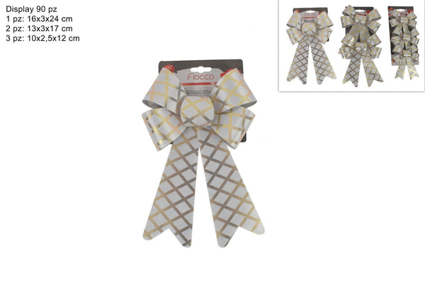 Fiocchi 3ass bianco intrecciato oro