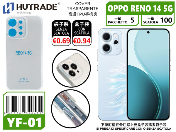 COVER TRASPARENTE OPPO RENO 14