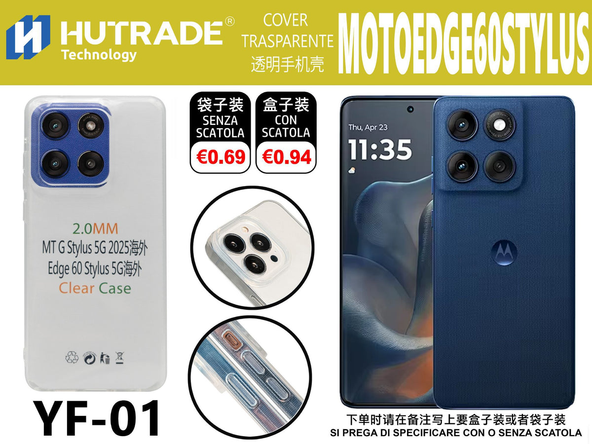 COVER TRASPARENTE MOTO EDGE 60 STYLUS – YF01 012002