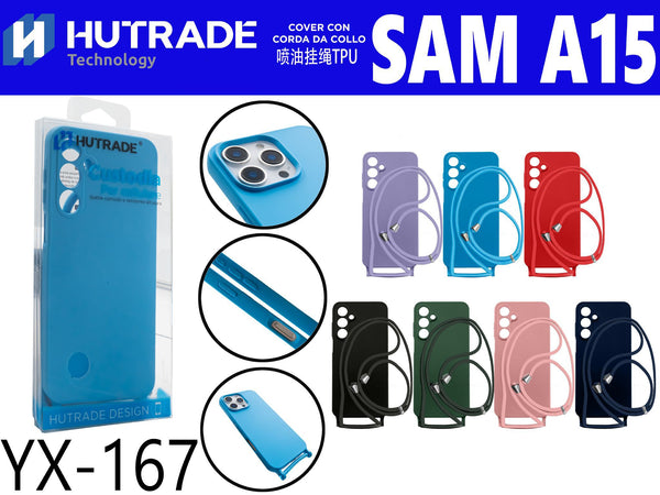 COVER COLORATA IN TPU CON CORDA SAM A15 – YX167 144016