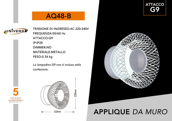 Applique Da Muro Universo – AQ48-B