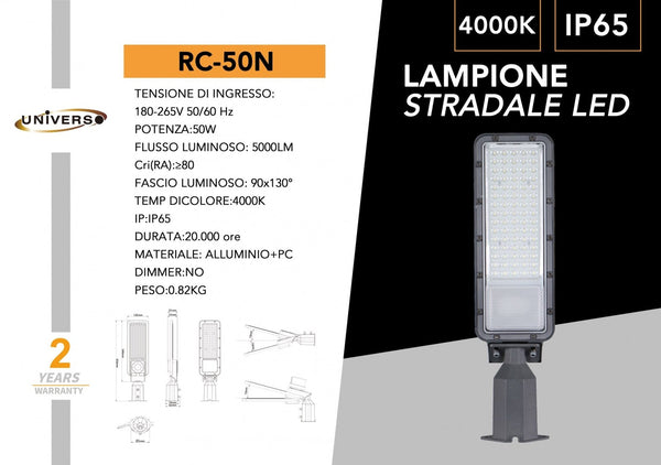 Lampione Stradale Universo – RC-50N