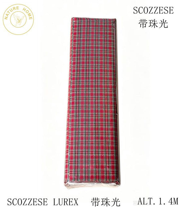 Tessuto per cucito · SCOZZESE LUREX 1.4M X10M