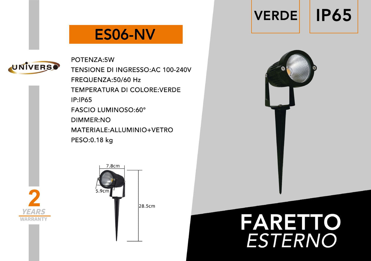 Luce da giardino e da percorso – ES06-NV
