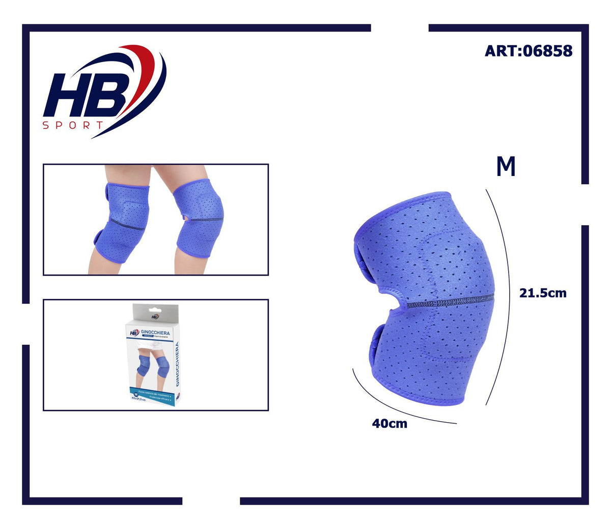 Ginocchiera per bambini-blu m