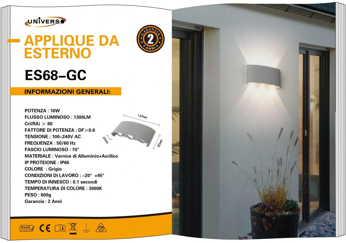 Applique da esterno – ES68-GC