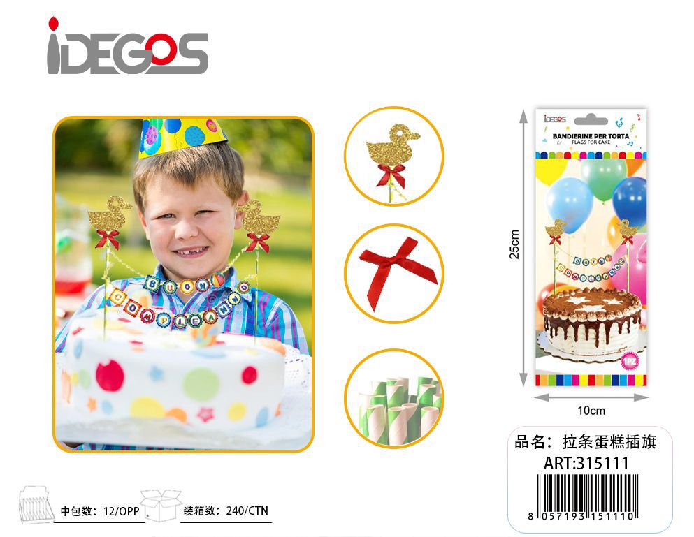 Stecchini decorativi per torte
