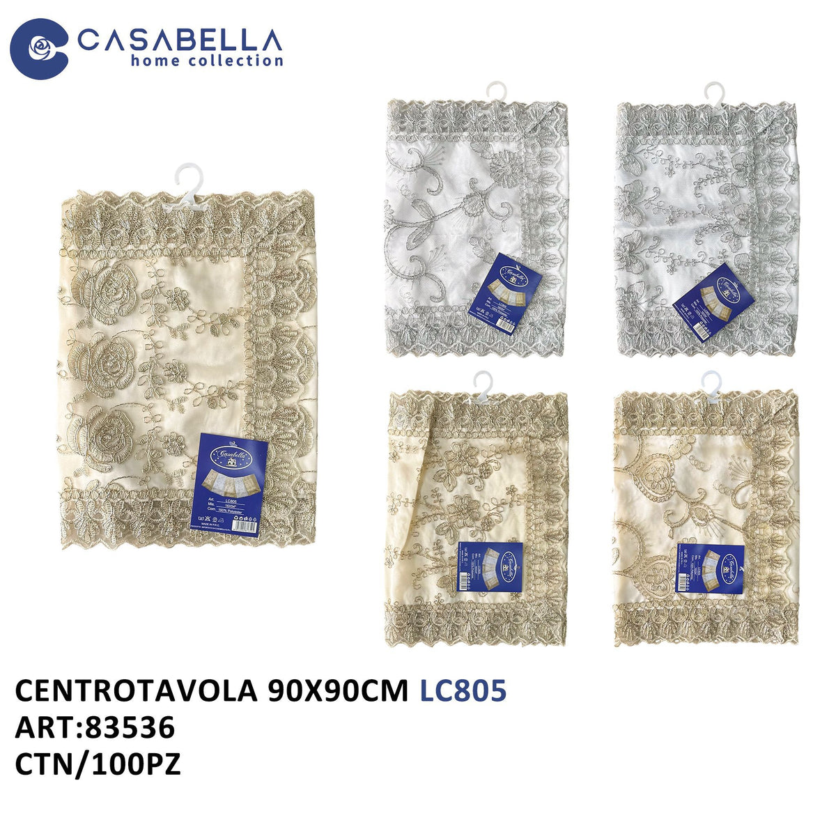Centrotavola tessile LC805 90X90CM
