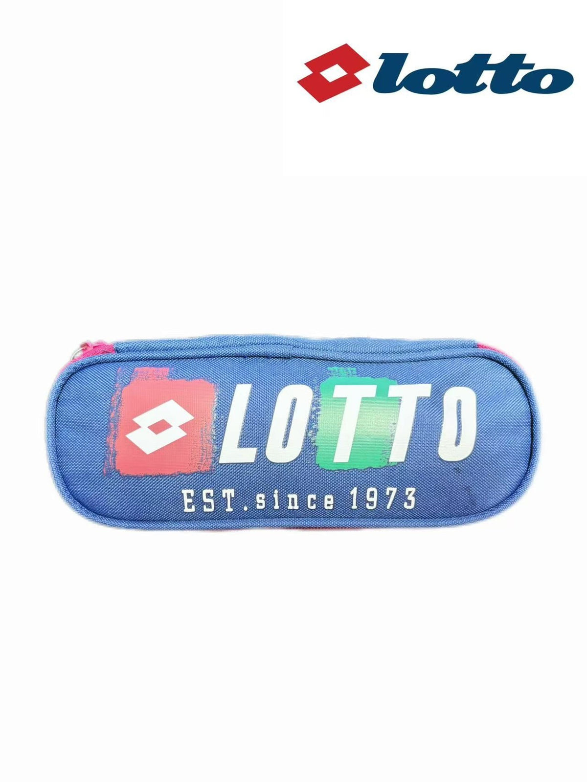 Lotto, astuccio ovale blu
