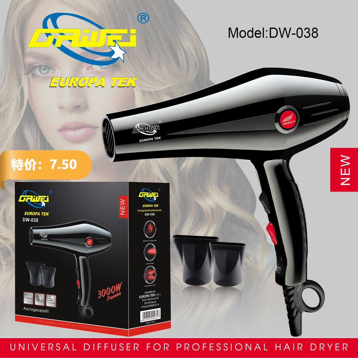 Asciugacapelli DW-038