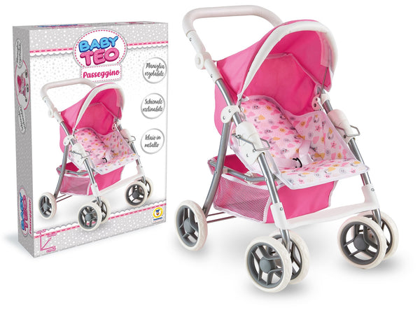 Baby Teo, passeggino in metallo per bambole 74336