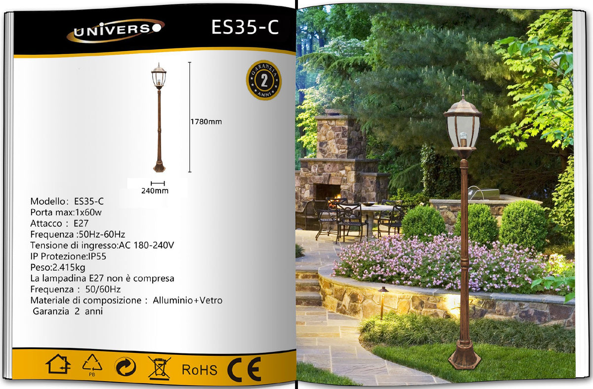 Luce da giardino e da percorso – ES35-C