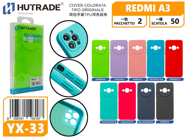 COVER COLORATA REDMI A3 – YX33 000804