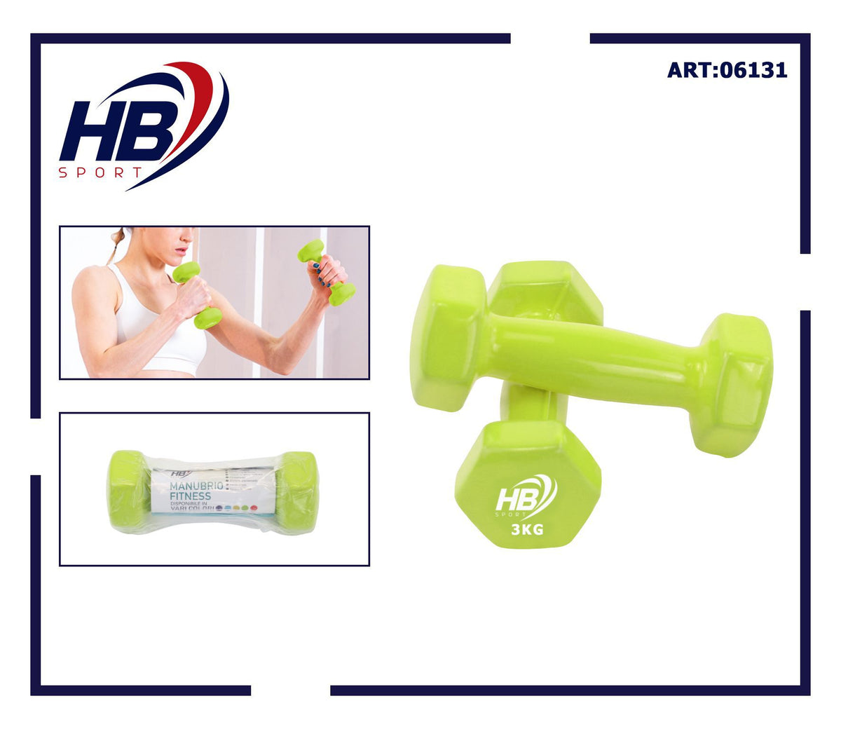 MANUBRIO FITNESS 3 kg
