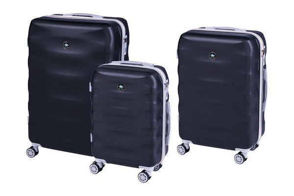 Set di 3 trolley monaco nero/argento Coveri