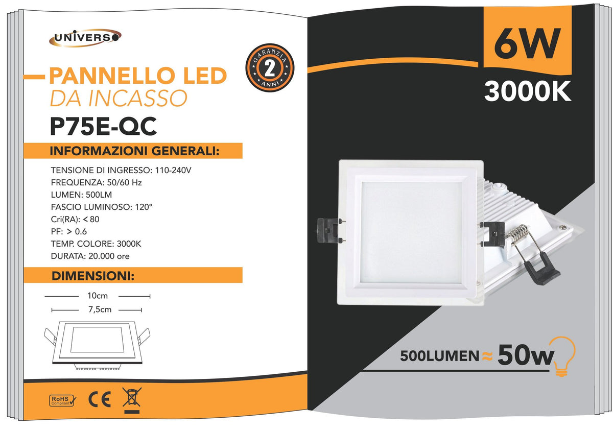 LED Panel Universo – P75E-QC