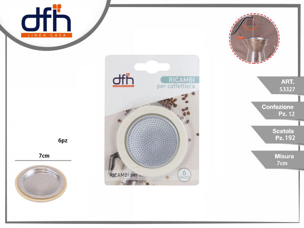 Ricambi per caffettiera 6 tazza