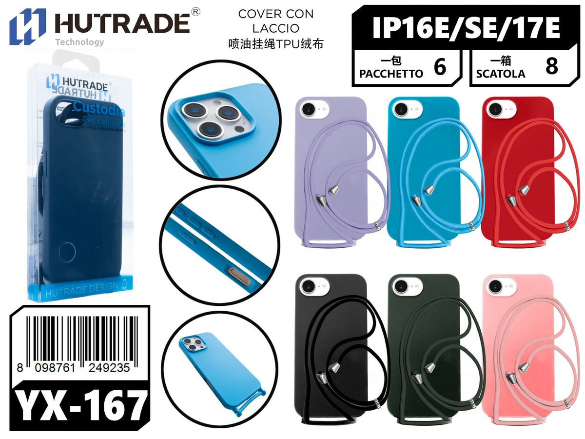 COVER COLORATA IN TPU CON CORDA IPSE 2025/16E/IP17E – YX167 144023