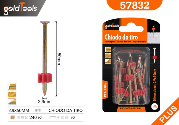Chiodi e rivetti 2.9×50mm – art. 57832