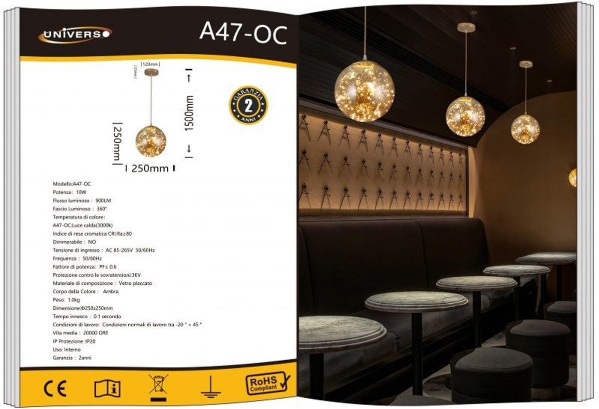 Lampada Da Soffitto Universo – A47-OC