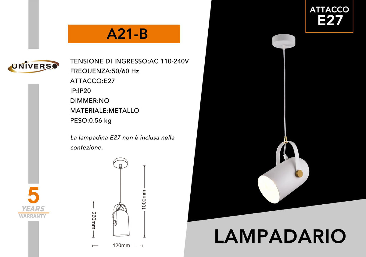 Lampada Da Soffitto Universo – A21-B