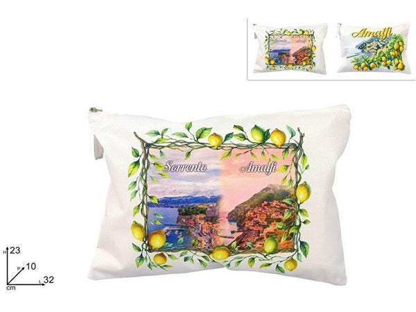 BUSTINA BEAUTY 32 × 23 cm POLIESTERE 600D AMALFI C SCENARIO 2ASSORTIMENTI