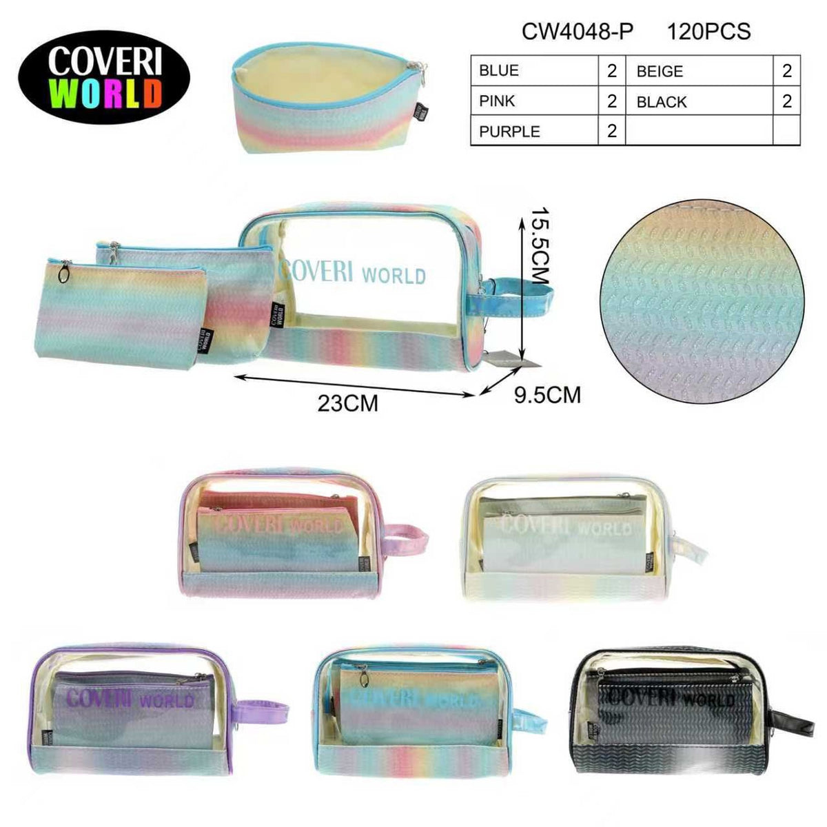 Beauty case Coveri World CW4048-P