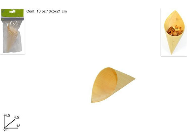 CONI PER STUZZICHINI 13 cm SET 10 PZ2018127 (WB90-10)