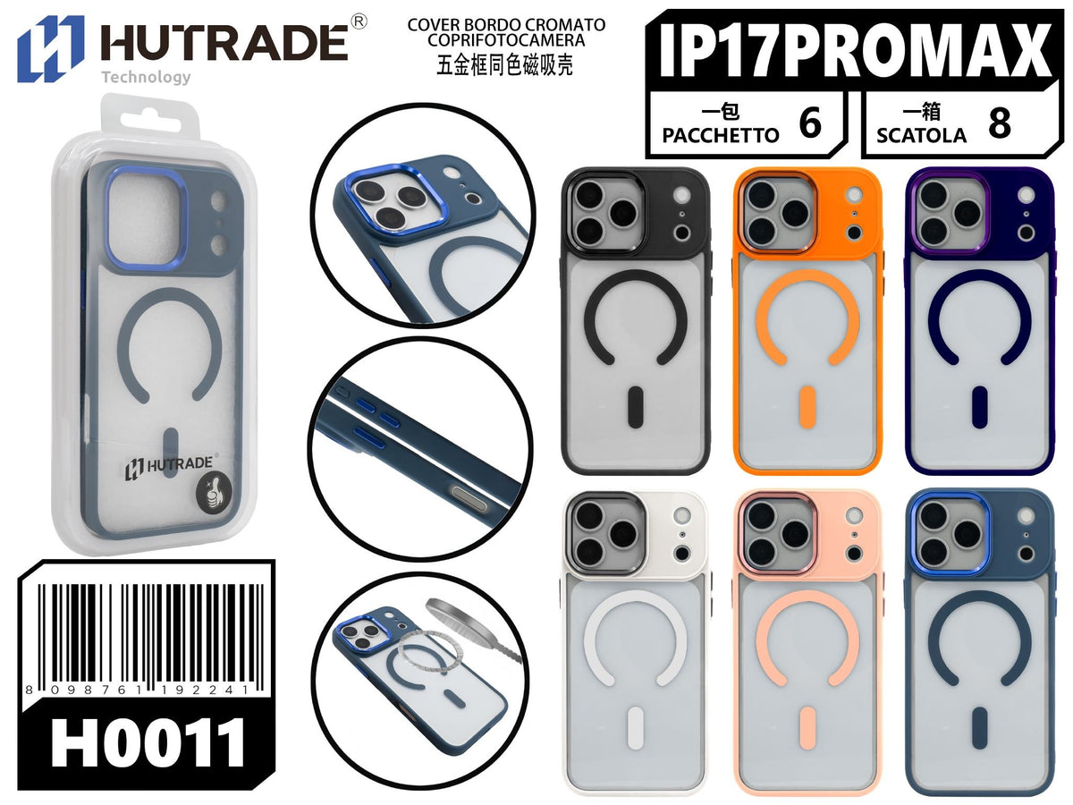 H0011 COVER BORDO COLORATO A MAGSAFE IP17PROMAX/IP18PROMAX
