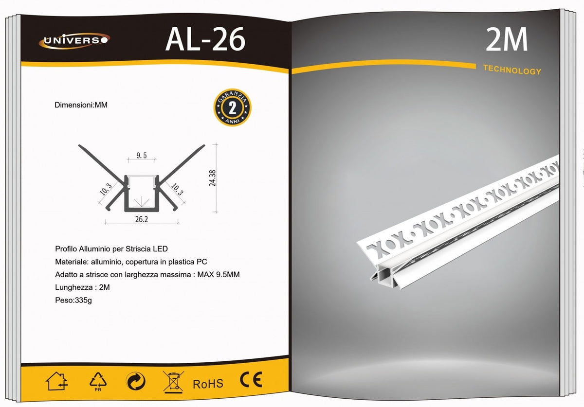 Profilo per strisce LED – AL-26