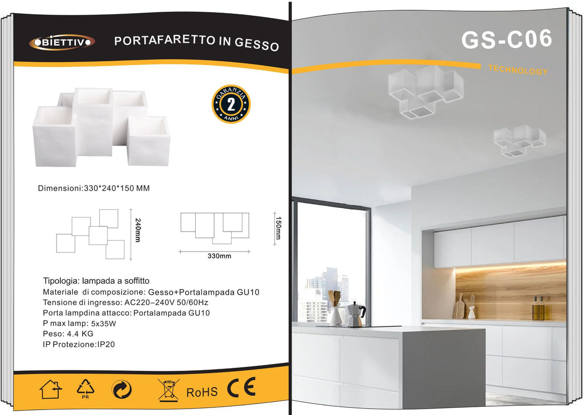 Lampada Da Soffitto Universo – GS-C06-5