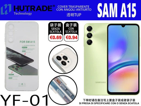 COVER TRASPARENTE SAM A15 – YF01 011849