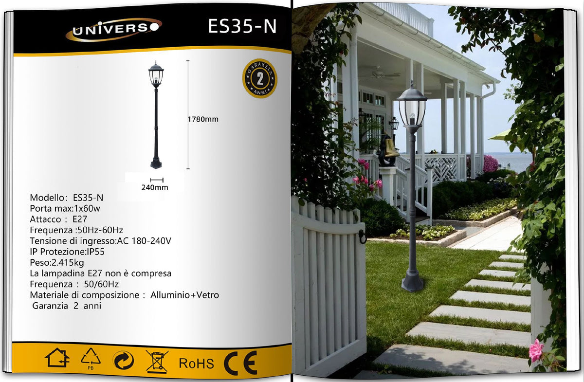 Luce da giardino e da percorso – ES35-N